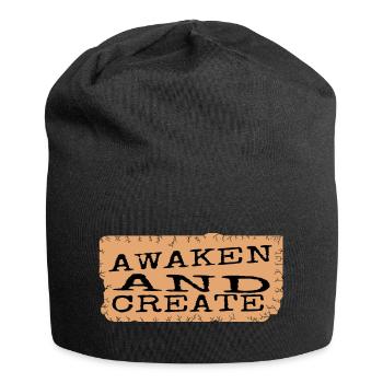 creative innovation enlightenment mindset - Jersey Beanie - black - Front