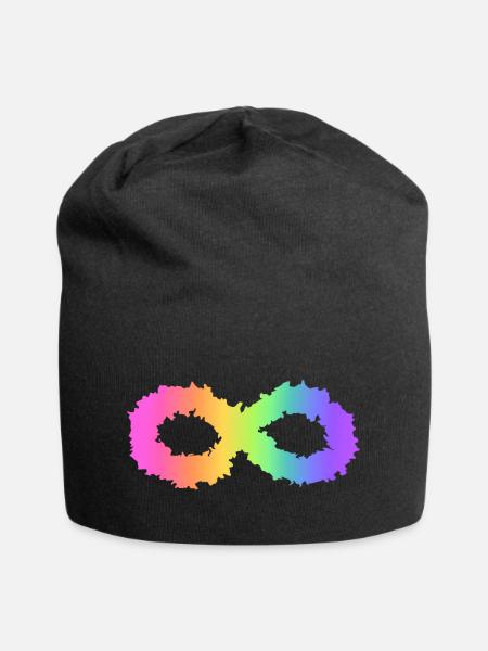 Neurodivergent symbol - Jersey Beanie - black