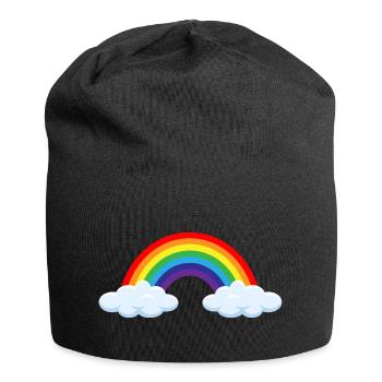Regenbogen nach dem Gewitter- ApriNoeScor - Jersey-Beanie - Schwarz - Vorne