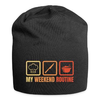 Cuisine du week-end - Bonnet en jersey - noir - Devant