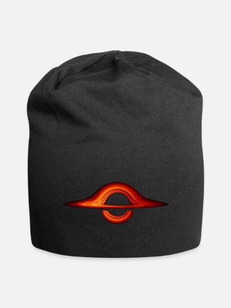 Schwarzes Loch - Jersey-Beanie - Schwarz