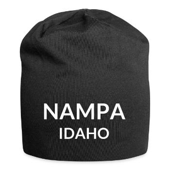 Nampa Idaho USA - Jersey Beanie - black - Front