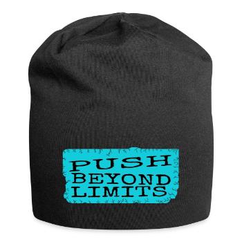 humour dictons style de vie endurance - Bonnet en jersey - noir - Devant
