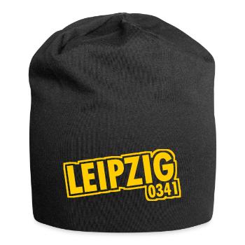 Leipzig - 0341 - Indicatif régional - Saxe - Bonnet en jersey - noir - Devant