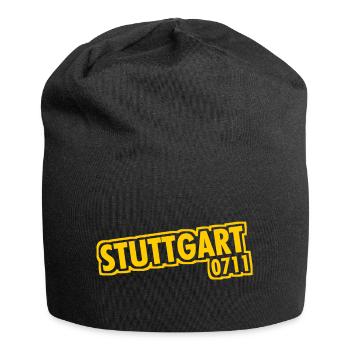 Stuttgart - 0711 - Indicatif régional - Bade-Wurtemberg - Bonnet en jersey - noir - Devant