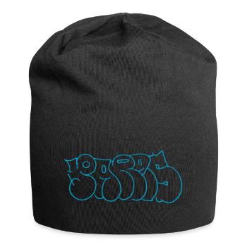 Pariser Streetart - Jersey-Beanie - Schwarz - Vorne