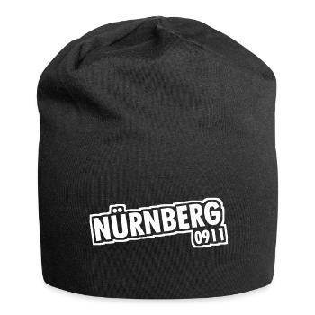 Nürnberg - 0911 - Vorwahl - Bayern - Jersey-Beanie - Schwarz - Vorne