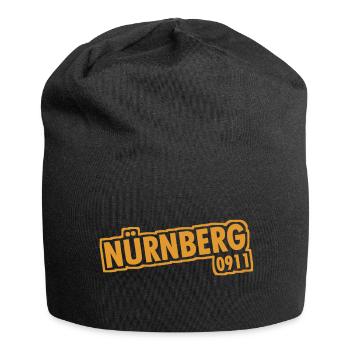 Nürnberg - 0911 - Vorwahl - Bayern - Jersey-Beanie - Schwarz - Vorne