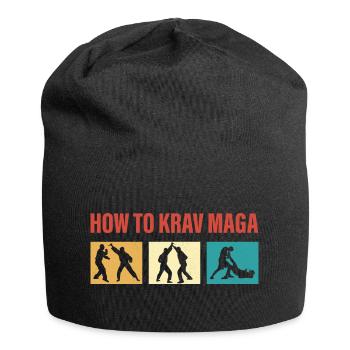 How To Krav Maga Training Martial Arts - Jersey-Beanie - Schwarz - Vorne