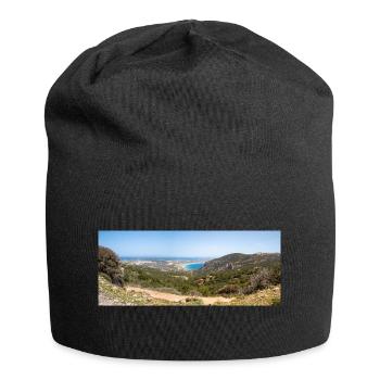 Landscape view of Kefalos Beach Kos Island South - Jersey Beanie - black - Front