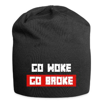Allez woke allez fauché - Bonnet en jersey - noir - Devant