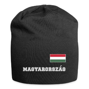 Look maillot de la Hongrie – MAGYARORSZÁG - Drapeau - Bonnet en jersey - noir - Devant