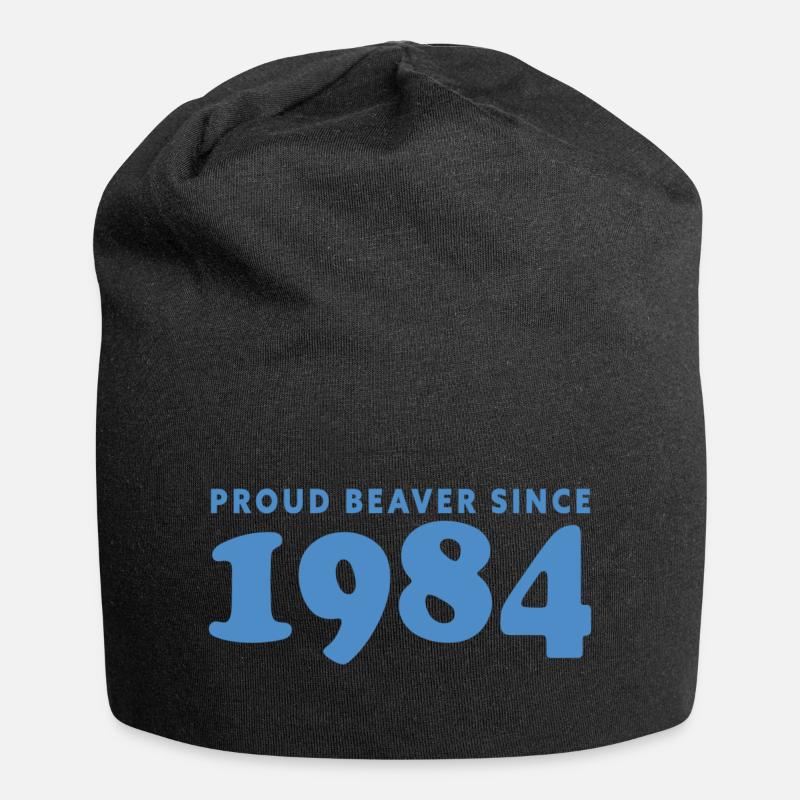 Proud beaver Since 1984 - Jersey-Beanie - Schwarz