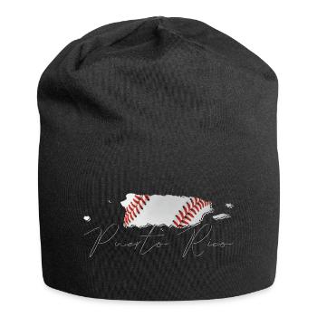Puerto Rico (USA) | real baseball | Map S - Jersey Beanie - black - Front