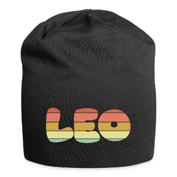 Leo sunset texture - Jersey-Beanie - Schwarz - Vorne