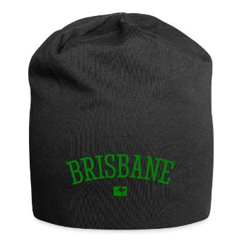 Brisbane Australia Down Under Kangaroo Koala - Jersey Beanie - black - Front