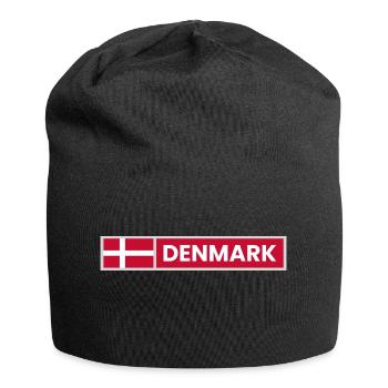 Denmark National Flag - Jersey Beanie - black - Front