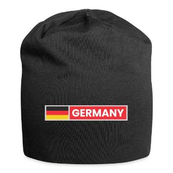 Germany National Flag - Jersey Beanie - black - Front