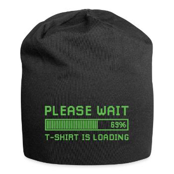 Bitte warten, das Design lädt. - Jersey-Beanie - Schwarz - Vorne