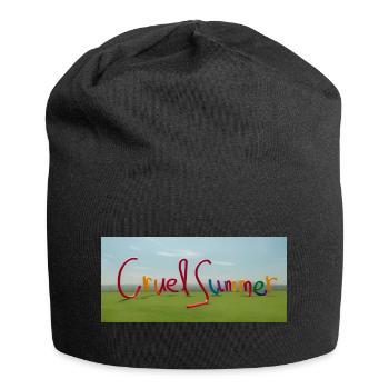 Farbenfroher grausamer Sommer Colorful Cruel - Jersey-Beanie - Schwarz - Vorne