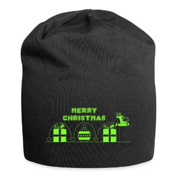 Weihnachtsmann, Videospiel - Jersey-Beanie - Schwarz - Vorne