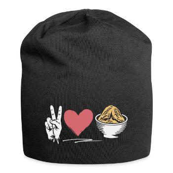 Funny saying for foodies - Jersey Beanie - black - Front