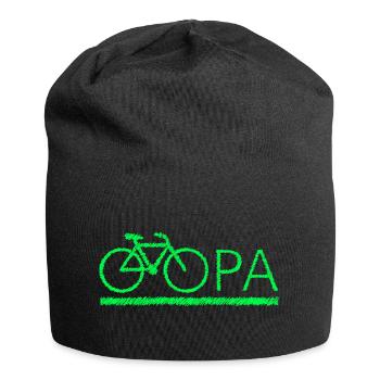 bester Opa Fahrrad Mountainbike Radeln Kritzeln - Jersey-Beanie - Schwarz - Vorne