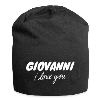 Giovanni i love you - Jersey Beanie - black - Front