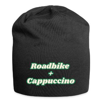 Roadbike + Cappuccino - Jersey-Beanie - Schwarz - Vorne