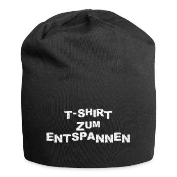 T-SHIRT ZUM ENTSPANNEN - Jersey-Beanie - Schwarz - Vorne