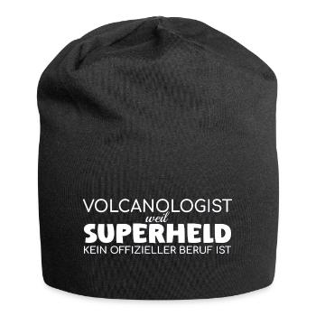 Volcanologist Superhero Volcanology - Jersey Beanie - black - Front