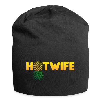 Hotwife Renversé Ananas Swinger Femme Chaude - Bonnet en jersey - noir - Devant