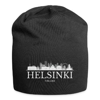 Helsinki Skyline, Helsinki, Finlande - Bonnet en jersey - noir - Devant