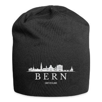 Silhouette de Berne, Berne Suisse - Bonnet en jersey - noir - Devant