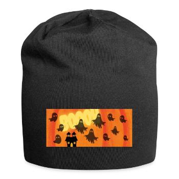Halloween_Geister - Jersey Beanie - black - Front