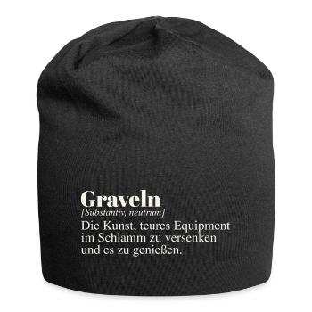 Graveln Definition - Jersey-Beanie - Schwarz - Vorne