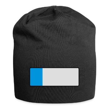 _blank_kurz - Jersey Beanie - black - Front