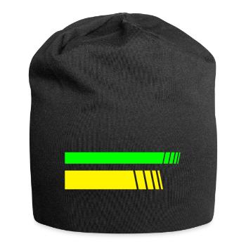2 Stripes - Jersey-Beanie - Schwarz - Vorne