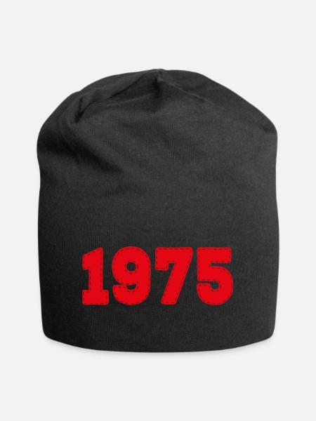 1975 - Jersey-Beanie - Schwarz