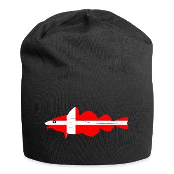 Dorsch_Dänemark - Jersey-Beanie - Schwarz - Vorne