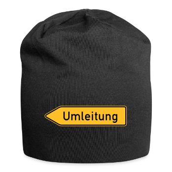Umleitung Links - Jersey-Beanie - Schwarz - Vorne