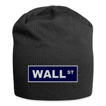 wallstreet blue - Jersey-Beanie - Schwarz - Vorne