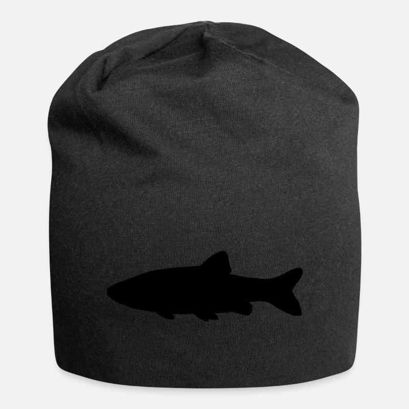 Chiot de silhouette de poisson - Bonnet en jersey - noir