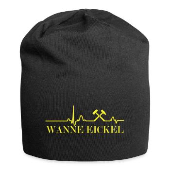 EKG Linie - Wanne Eickel mit Schlägel & Eisen - Jersey-Beanie - Schwarz - Vorne