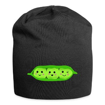 three pea in a pod - Jersey-Beanie - Schwarz - Vorne