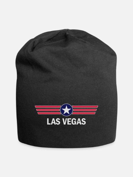 Las Vegas - Jersey-Beanie - Schwarz