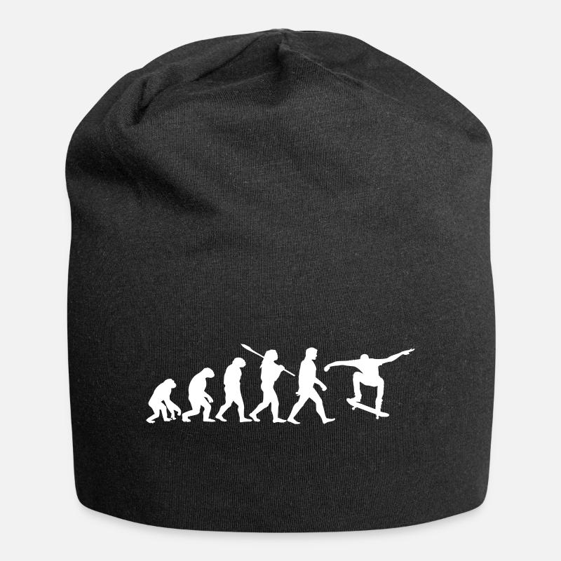 Skateboarder Longboarder - Jersey Beanie - black