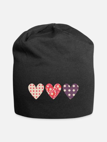 liberty Herzen - Jersey-Beanie - Schwarz