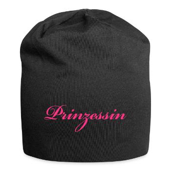 Prinzessin - Jersey-Beanie - Schwarz - Vorne