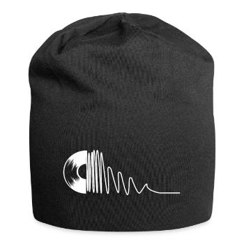 Schallplatten Musik Liebe Welle - Jersey-Beanie - Schwarz - Vorne